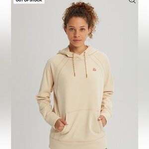 Burton Women Crown Weatherproof M Pullover Hoodie Fleece Ski Snow Board Dryride